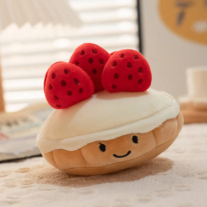 Cartoon Cake Plush Toy - Colorful Birthday Cake, Wedding Cake, Cookie, and Dessert Stuffed Doll for Cute Home Decor and Gifts