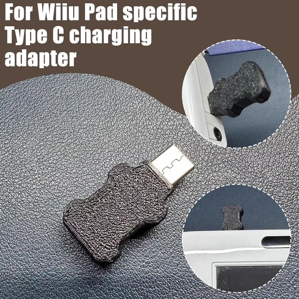 3D Printed Wii U GamePad Type-C Charger Adapter - Precision Fit Fast Charging Drop-Resistant Design