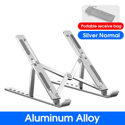 YYLM N8 Aluminum Laptop Stand - Adjustable Foldable Portable Notebook Holder with Cooling Support for MacBook & Laptops