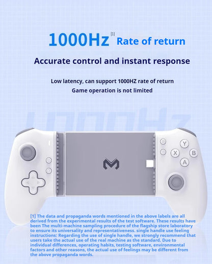 Memo S3 Gamepad Type-C Mobile Controller – Hall Effect Stretching Handle, Joystick for Android, PS Cloud Game, Customized