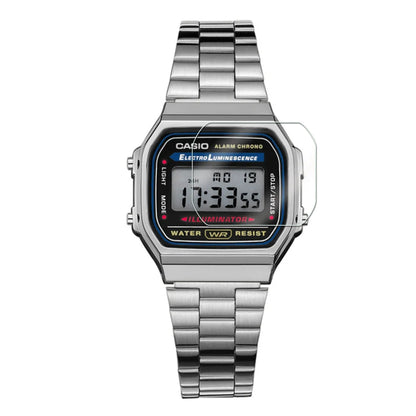 Clear Soft Film Screen Protector for Casio A158WA A168WA AE-1200 AE-1400 AQ-230 LA-670 W-800H B650WC B640WC - Flexible Non-Glass Watch Screen Guard
