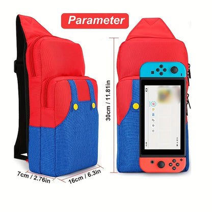 Cute Waterproof Travel Bag for Nintendo Switch/Lite/OLED & Steam Deck – Crossbody Shoulder Chest Console Accessory Bag