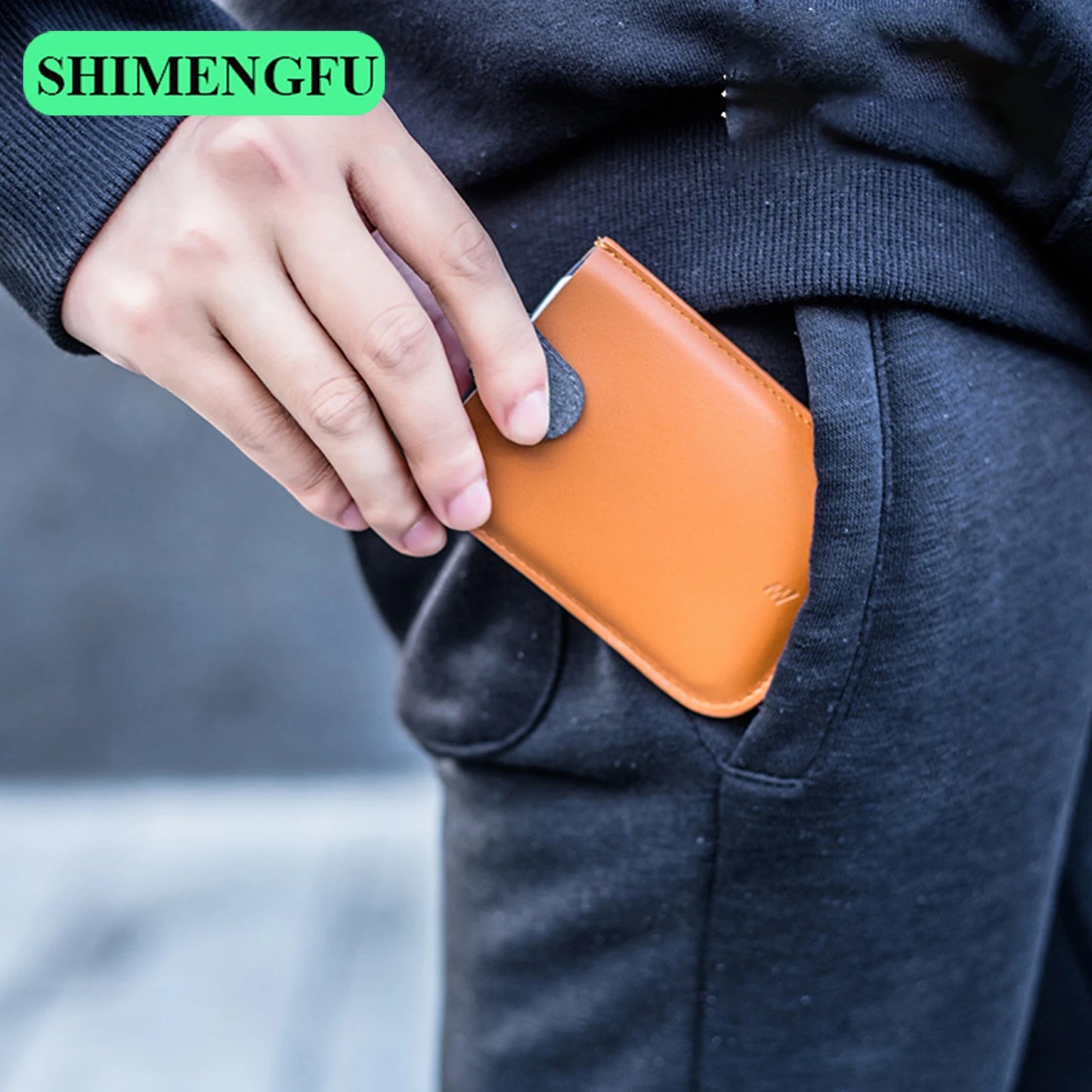 DAX V1 V2 V3 Leather Card Holder - Slim Pull-Out Credit Card Wallet with Gradient Colors, Holds 5 Cards, Compact Money Purse for Men and Women