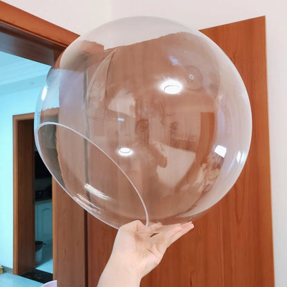 Clear Acrylic Sphere Half Dome Head Cover - Transparent Round Photography Prop for Portrait Shoots & Creative Photo Effects