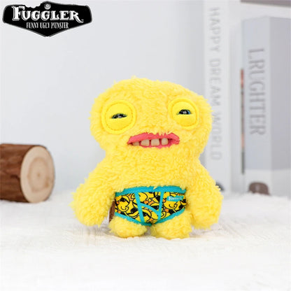 12cm FUGGLER Plush Keychain – Funny Ugly Teeth Monster & Wide-Eyed Rabbit Pendant Toy Gift