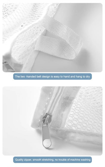 Portable Mesh Shoe Laundry Bag – Washing Machine Safe, Anti-Deformation Shoe Storage & Clothes Organizer