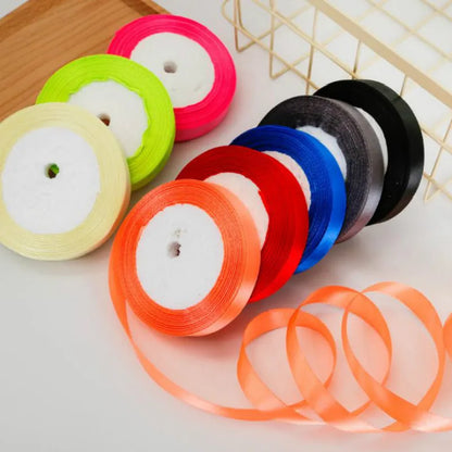 Silk Satin Ribbon Roll - 22M Craft Ribbon for DIY Bows Gift Wrapping Wedding Party Decorations in 6mm to 50mm Sizes