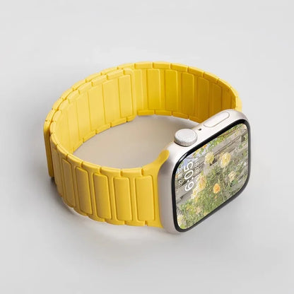 Magnetic Silicone Strap for Apple Watch — Fits Ultra 2 & Series 11–3 (40–49mm)