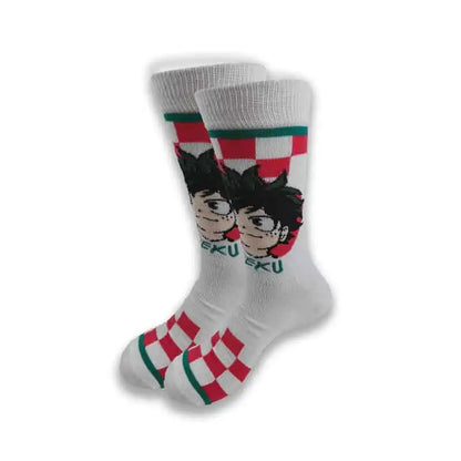 Cartoon Animation Fashion Socks for Men & Women – Autumn Winter Street Style Trendy Casual Combed Cotton Socks