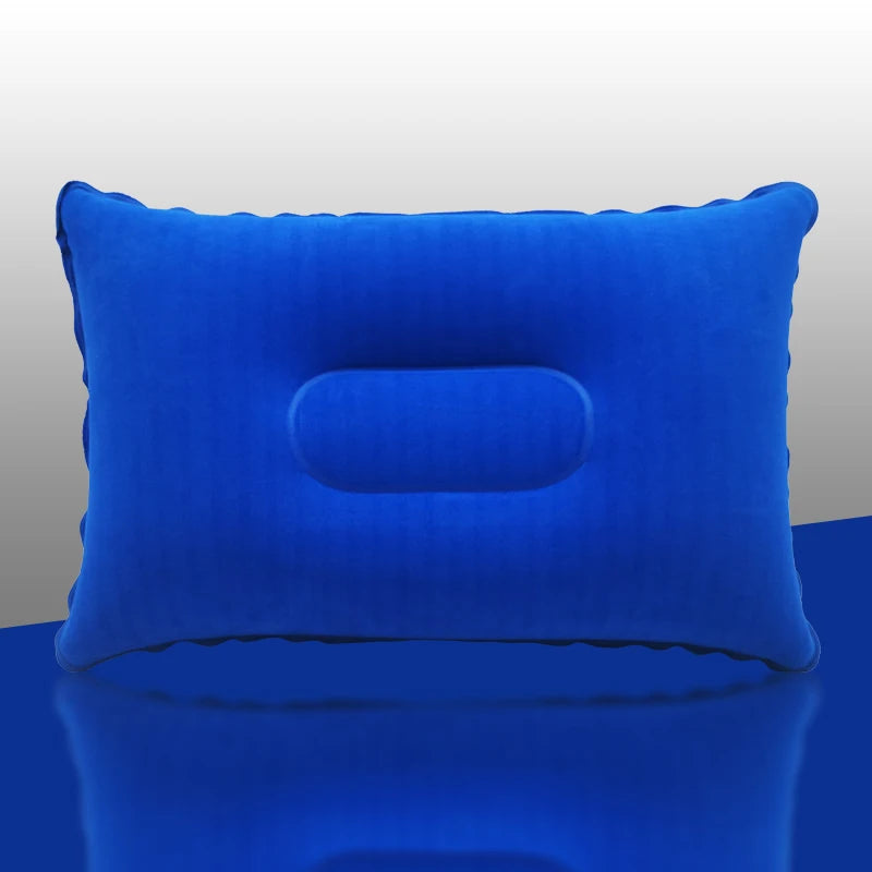 Inflatable Air Pillow Bed – PVC Nylon Camping & Travel Pillow for Neck and Back Support