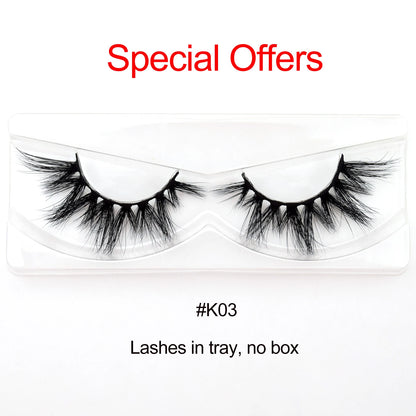 Visofree 3D Mink Eyelashes – 30/40/100 Pairs Handmade Full Strip Lashes with Tray, Cruelty-Free False Lashes for Makeup