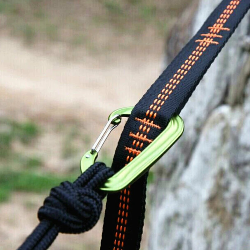 2pcs Heavy-Duty Hammock Straps - 600lb Breaking Strength Polyester Suspension Ropes with 5 Rings
