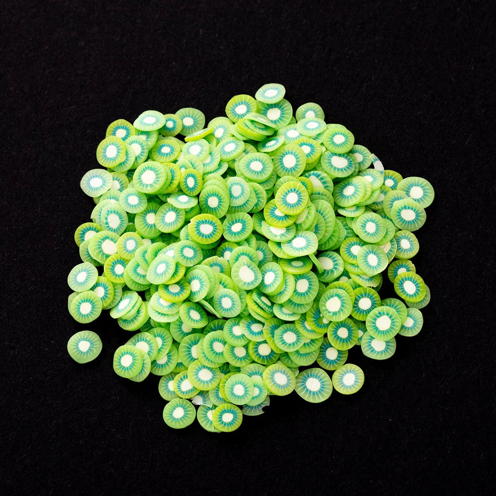 1000PCS Polymer Clay Fruit Slices – Resin DIY Craft Supplies for Jewelry, Epoxy, Silicone Mold & Cellphone Decoration