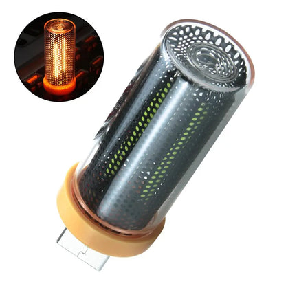 Retro USB LED Filament Night Light - Warm Yellow Flame Ambient Bulb for Car, Bedroom & Home Decor