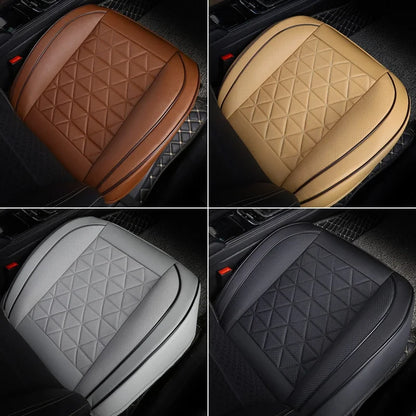 PU Leather Front Car Seat Cover - Universal Seat Cushion Protector Pad