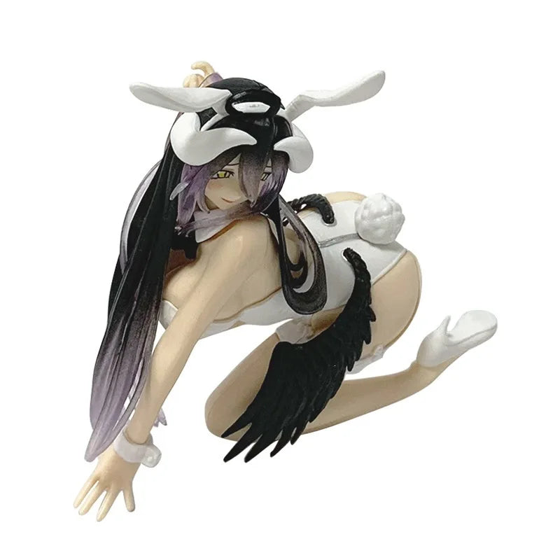 Albedo Bunny Girl Anime Figure - 11cm Kneeling PVC Collectible Model Ornament for Fans