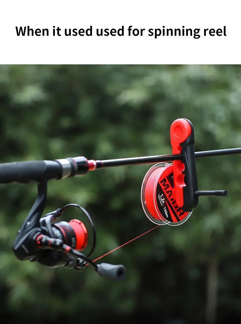 Portable Fishing Line Winder – Reel Line Spooler Machine for Spinning & Baitcasting Reels, Carp Fishing Equipment