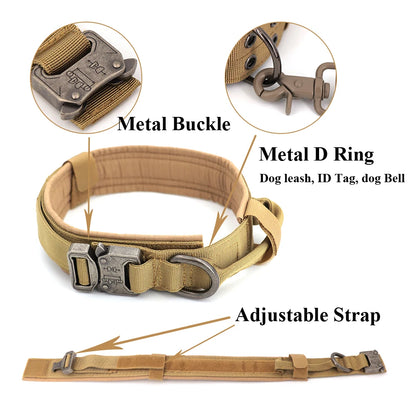 Large Dog Harness & Leash Set — Training & Walking Vest for German Shepherd, Malinois