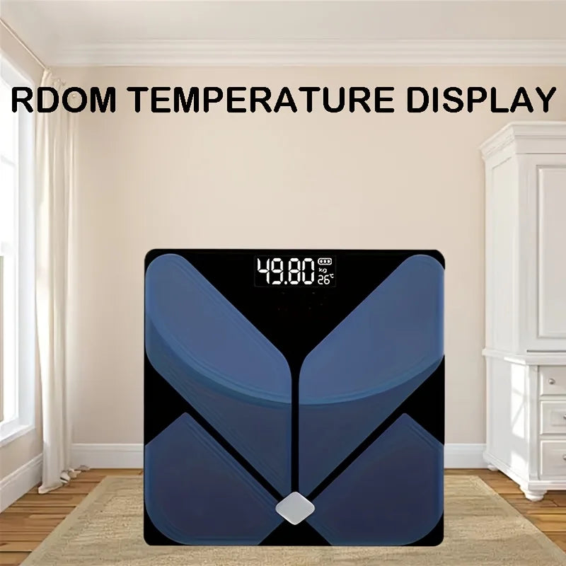 High Precision 400lb Digital Bathroom Scale with Backlit LCD & Temperature Display – Battery Powered for Home, Bathroom & Dorm Use