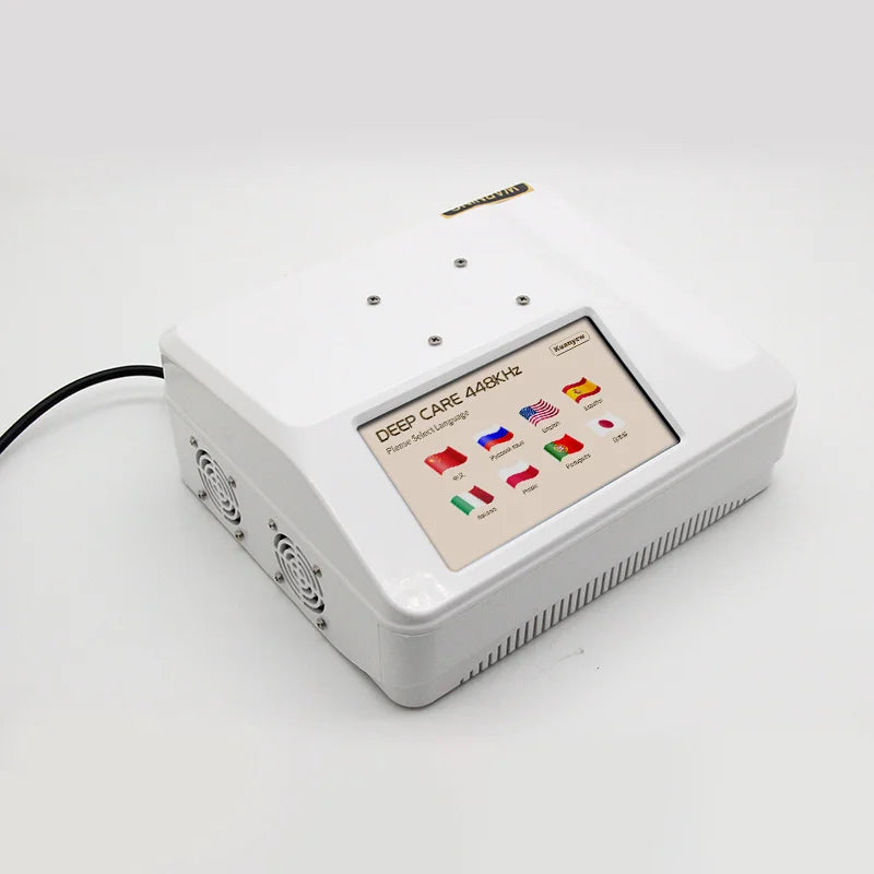 Portable INDIBA 448k RF Therapy Device | Deep Warm Physical Therapy for Pain Relief, Skin Firming & Weight Loss