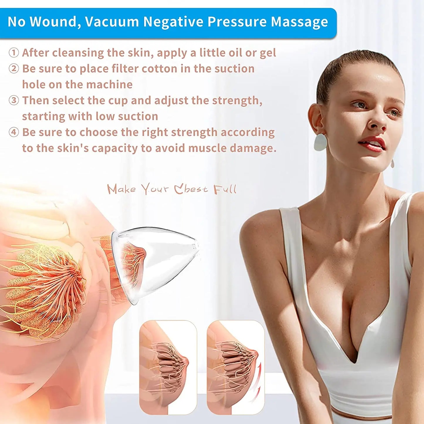 Breast & Body Shaping Vacuum Therapy Machine – Lifting, Cupping, Cellulite & Skin Tightening Device