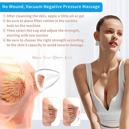 Breast & Body Shaping Vacuum Therapy Machine – Lifting, Cupping, Cellulite & Skin Tightening Device