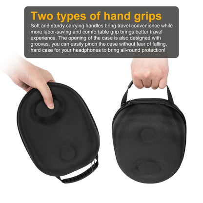 Hard Carrying Case for PS5 – Semi-Waterproof Travel Storage Box for PULSE Elite Wireless Headset & Accessories