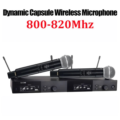 SLXD Wireless Microphone System – 500/600/800MHz 4-Pin Headset with KSM8/Beta58, Professional Audio for Stage & Karaoke