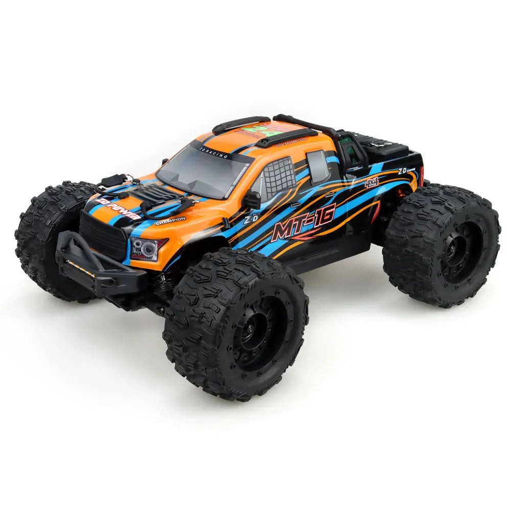 ZD Racing MT-16 1/16 RC Monster Truck – Brushless 3S 80km/h, 2.4G 4WD Off-Road RC Car, Remote Control Truck Toys