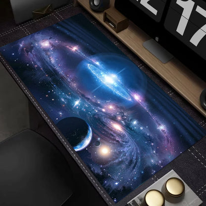 Starry Sky Large Mouse Pad — Colorful Non-Slip Desk Mat for Computer & Office, Keyboard Accessories