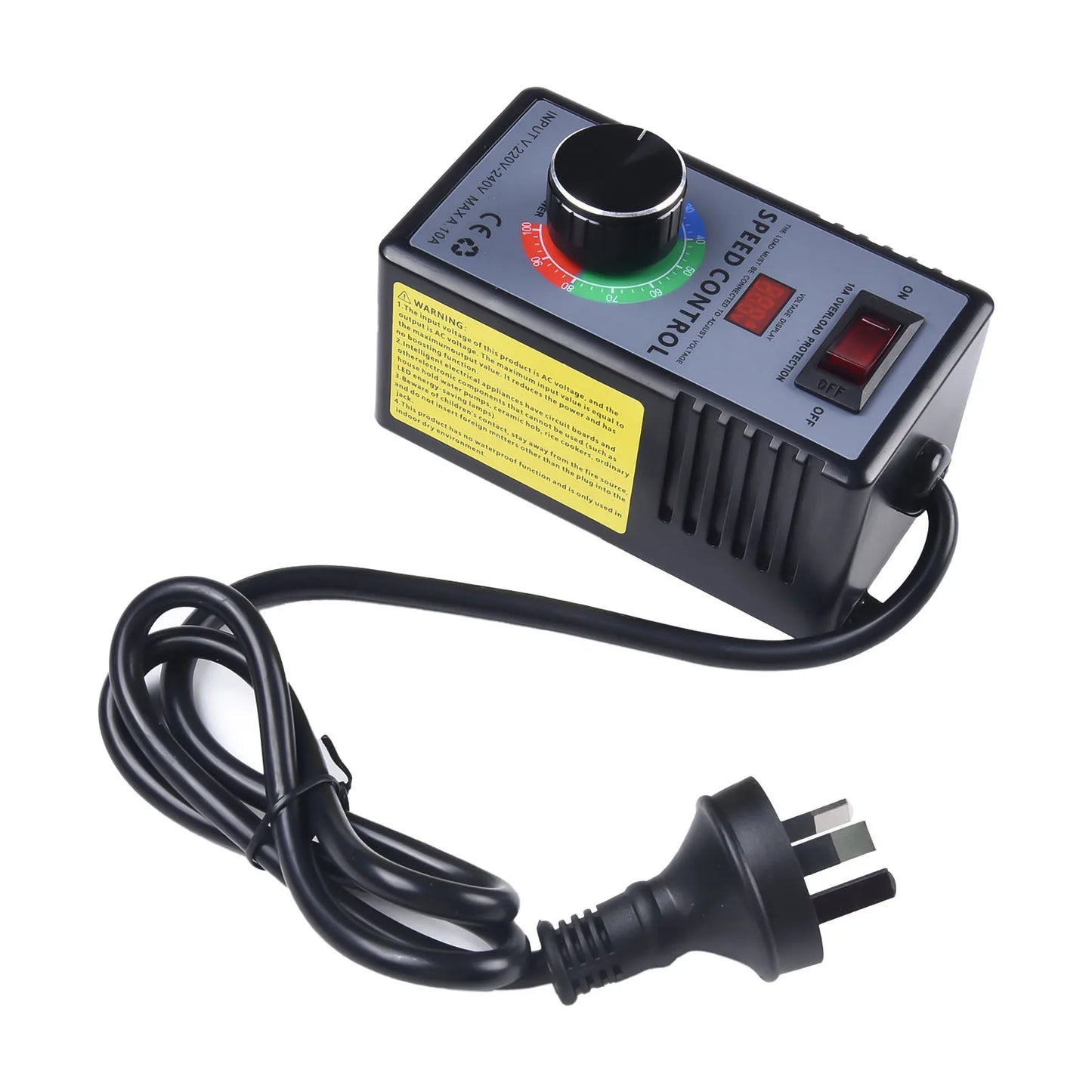 Angle Grinder Speed Controller Switch for Hand Drill & Polishing Fan - Stepless Motor Speed Control for Industrial Automation