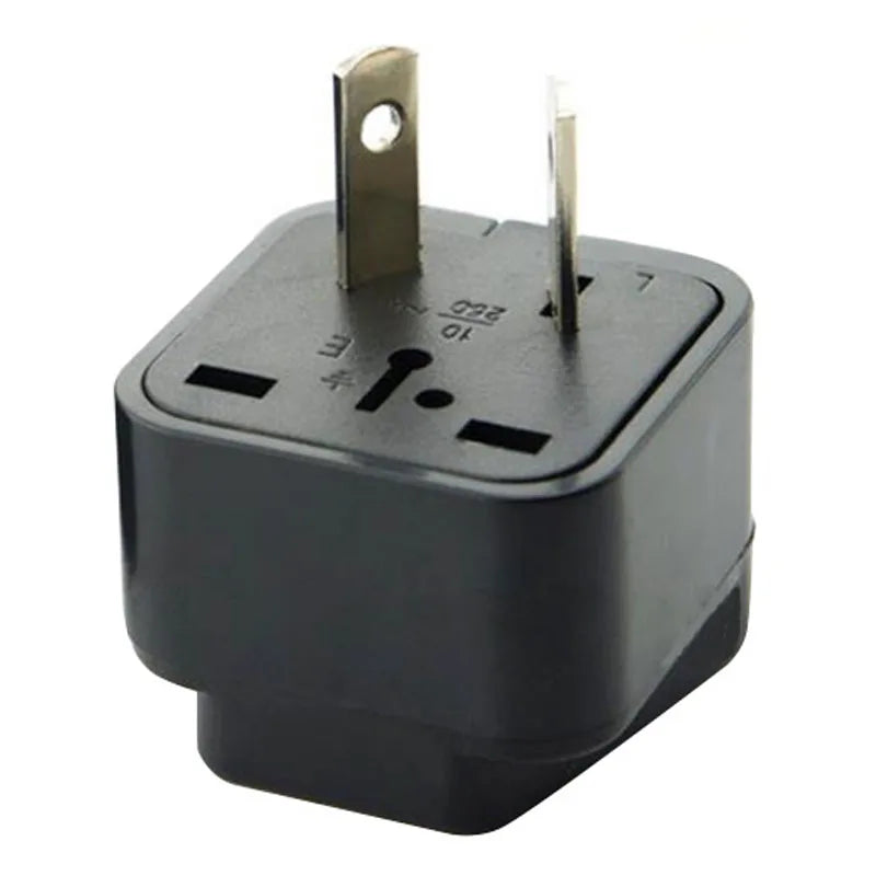 Universal 2-in-1 Plug Adapter – CN, US, UK, EU to AU Converter Socket for Australia & New Zealand Travel, 10A (White/Black)