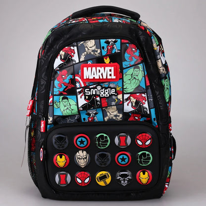 Smiggle Marvel Spider-Man School Bag Set for Kids - Includes Lunch Box, Pencil Case, and Water Cup, Ideal Student Gift