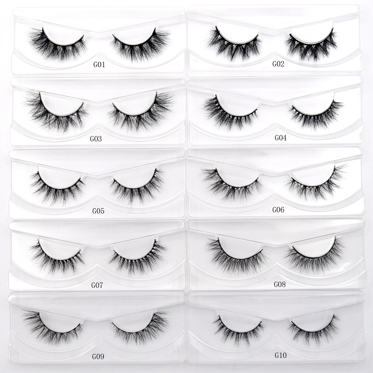 Visofree 3D Mink Eyelashes – 30/40/100 Pairs Handmade Full Strip Lashes with Tray, Cruelty-Free False Lashes for Makeup