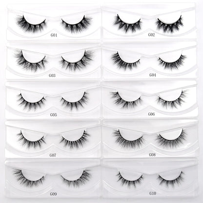 Visofree 3D Mink Eyelashes – 30/40/100 Pairs Handmade Full Strip Lashes with Tray, Cruelty-Free False Lashes for Makeup