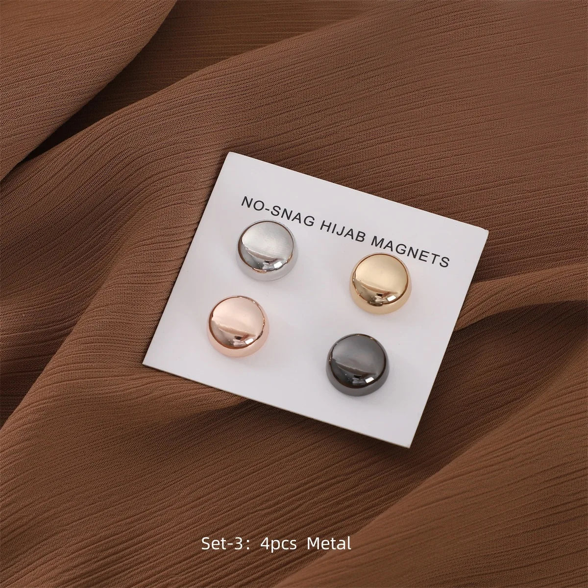8pcs Hijab Magnetic Pins - Matte Magnet Brooch Buttons for Women Headscarf Shawl Accessories Mixed Colors