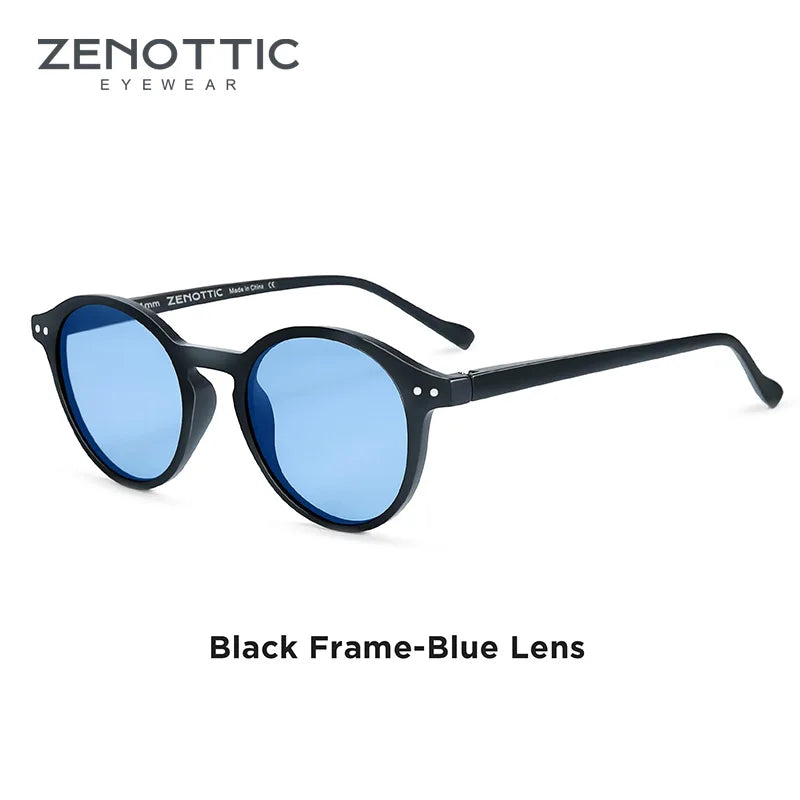 ZENOTTIC Retro Circular Polarized Sunglasses (S Size) – Vintage Small Round UV400 Goggles for Men & Women