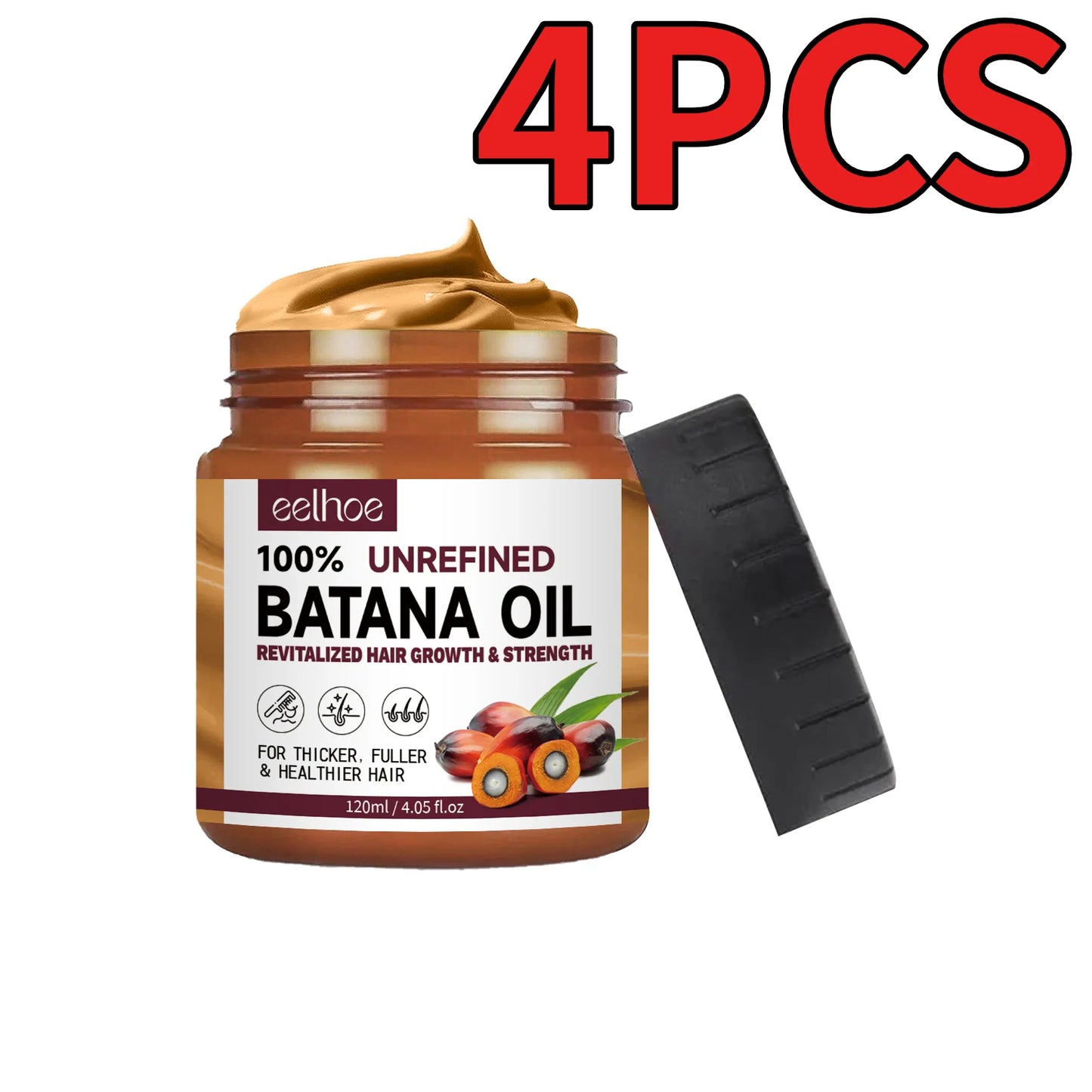 100% Pure Organic Hair Mask with Batana Oil – Natural Hair Growth Treatment, Nourishing Anti-Breakage & Hair Loss Reduction Product