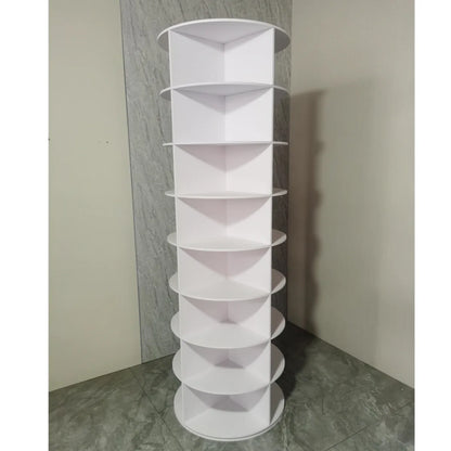Rotating Multi-Layer Shoe Rack – Floor-to-Ceiling Shoe Cabinet & Bag Display Organizer with 360° Rotation