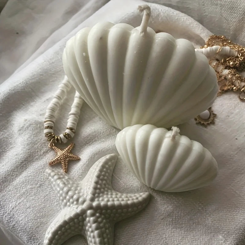 3D Shell Silicone Mold – Scented Candle, Aromatherapy Wax & Clay Crafts DIY Mold