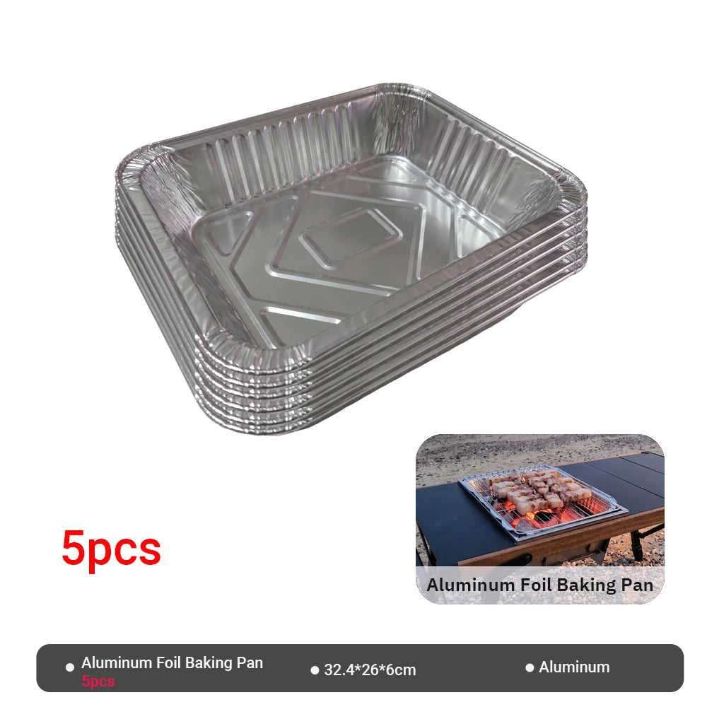 Pandatour IGT Stainless Steel Camping Grill - Folding High-Heat BBQ Stand for Outdoor Picnics & Barbecues