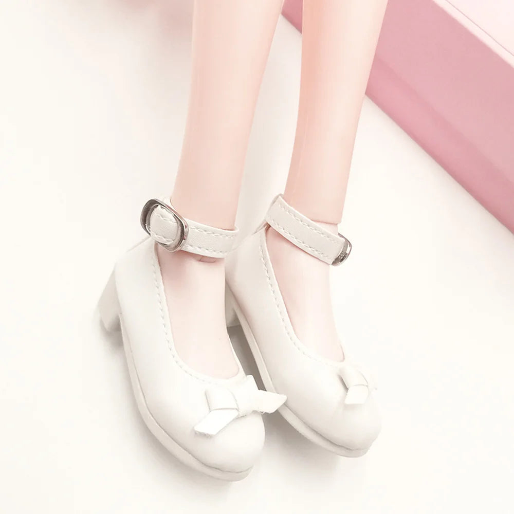 BJD Doll Accessories 60cm – 1/3 Scale 7.5cm High Heel Boots & Sandals for Girl Dolls, Dress-Up Playhouse Toy Shoes