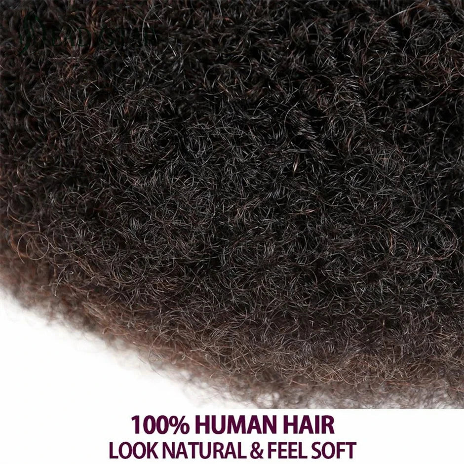 Brazilian Remy Afro Kinky Curly Human Hair for Braiding & Dreadlocks – 30g Natural Color Bulk Hair Extension (No Weft, 1 Bundle)