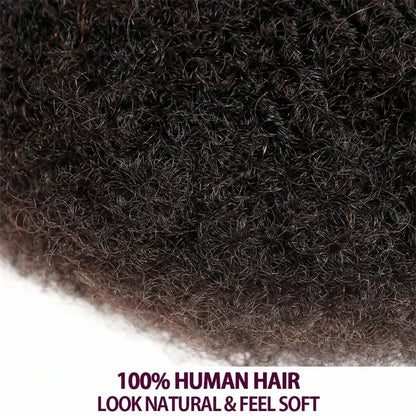 Brazilian Remy Afro Kinky Curly Human Hair for Braiding & Dreadlocks – 30g Natural Color Bulk Hair Extension (No Weft, 1 Bundle)