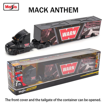 Maisto 1:64 Mack Anthem & LoneStar Trailer Model — Alloy Diecast Transport Simulation Car Collection