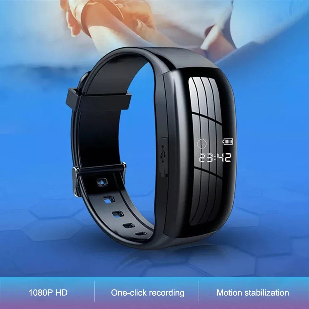 1080P HD Action Camera Watch - Portable Sports Video & Voice Recorder for Outdoor Use and Meetings