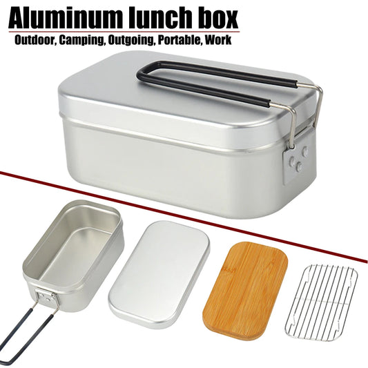 Ultralight Camping Cookware Set – Tableware, Lunch Box & Cooking Pots for Outdoor Hiking & Picnic