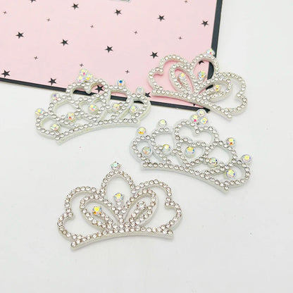 12pcs Padded Crown Rhinestone Patches – DIY Clothes, Crafts & Headwear Decor Accessories