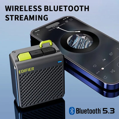 Edifier MP85 Portable Bluetooth Speaker – Wireless Stereo, 70g Lightweight, 8H Playback, Waterproof for Camping and Walking