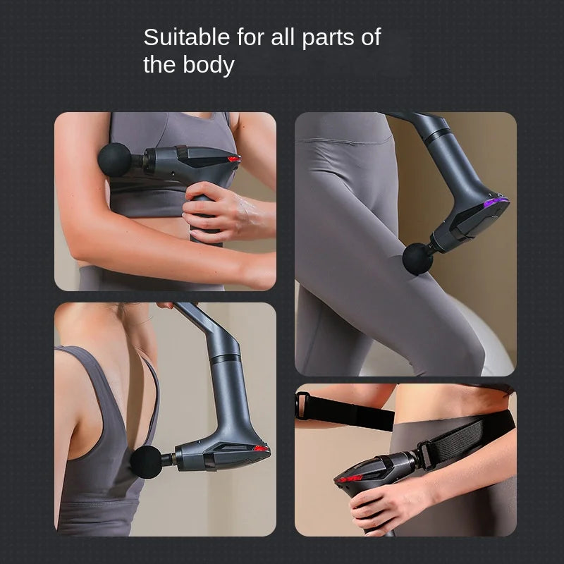 Multifunctional Deep Tissue Massage Gun – Long-Handle Electric Percussion Muscle Relaxer